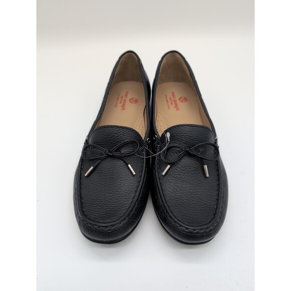 Marc Joseph New York Diana St Flat Slip-On Moc toe Faux Lace Loafers Leather 12 - Picture 2 of 12